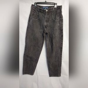 Guess 90s Women's Vtg Black Loose Fit Straight Leg High Waisted Jeans